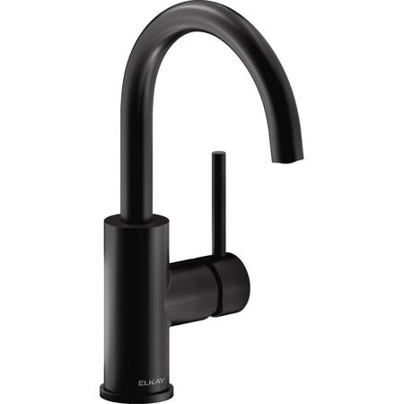 ELKAY Avado Single Hole Bar Faucet with Lever Handle Matte Black LKAV3021MB